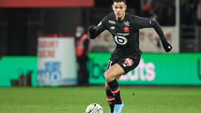 Hatem Ben Arfa avec Lille le 22 janvier 2022