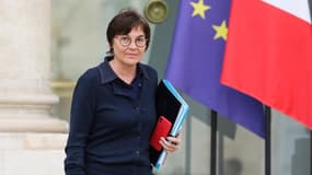 La ministre des Outre-mer Annick Girardin à la sortie de l'Elysée. 