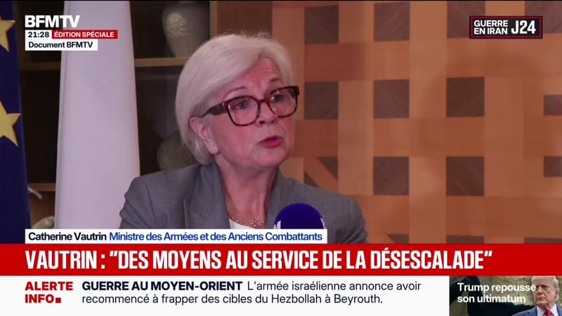 Moyen-Orient: "Nos matériels sont très sollicités", explique Catherine Vautrin, ministre des Armées