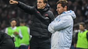 Thomas Tuchel (PSG) et André Villas-Boas (OM)