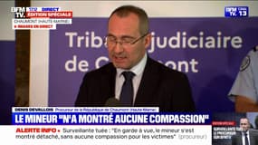 Surveillante tuée à Nogent: le collégien a indiqué "vouloir s'en prendre à une surveillante" sans cibler "particulièrement la victime", explique le procureur de la République de Chaumont