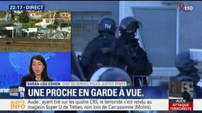 Attaques terroristes dans l'Aude: la petite amie de l'assaillant est en garde à vue