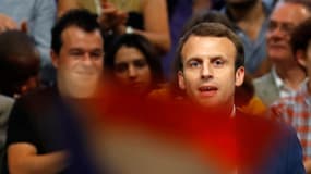 Emmanuel Macron, à La Mutualité, mardi 12 juin.