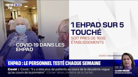 Covid-19: le personnel des Ehpad appelé à être testé chaque semaine