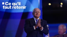 Tim Walz, le colistier de Kamala Harris, lors de la convention démocrate à Chicago mercredi 21 août 