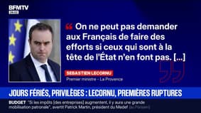 Le Premier ministre Sébastien Lecornu annonce qu'il va revenir sur "la suppression de deux jours fériés", entamant un projet de rupture avec François Bayrou 