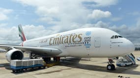Un avion de la compagnie aérienne Emirates (photo d'illustration).
