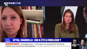 Débat Attal/Bardella: "Je trouve inadmissible la façon dont Valérie Hayer est invisibilisée", réagit Aurore Lalucq (PS-Place publique)