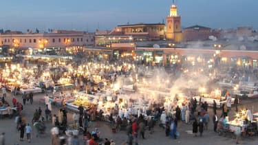 La place Jemaa el-Fna, à Marrakech