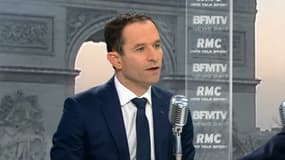 Benoît Hamon jeudi matin sur BFMTV et RMC.