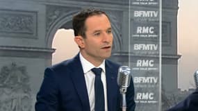 Benoît Hamon jeudi matin sur BFMTV et RMC.