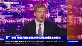 Migrants de Lampedusa à Paris: "Il faut rapidement enclencher les procédures qui permettent de départir ceux qui sont en exil économique et ceux qui demandent légitimement l'asile diplomatique", pour Robin Reda (Renaissance)