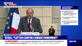 Loi sur les séparatismes: Éric Dupond-Moretti salue "une loi de liberté"