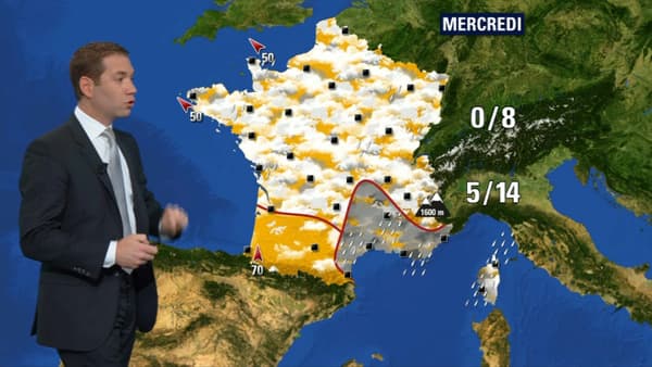Les prévisions pour le mercredi 21 novembre. Les prévisions pour le mercredi 21 novembre.