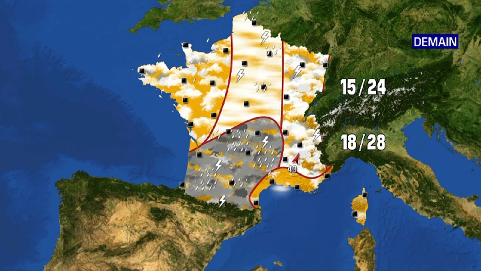 Prévisions météo du samedi 3 juillet 2021 