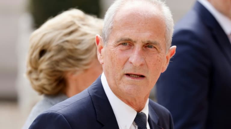Hubert Falco, alors maire de Toulon, le 7 mai 2022 à Paris