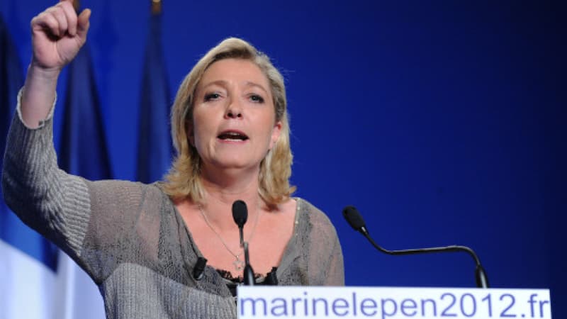 Marine Le Pen présidente du Front national, pendant la campagne présidentielle de 2012.