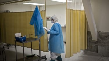 Un personnel soignant à Mexico le 20 juillet 2020.