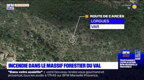 Var: un incendie s'est déclaré dans le massif forestier du Val, le feu déclaré "fixé" par les pompiers