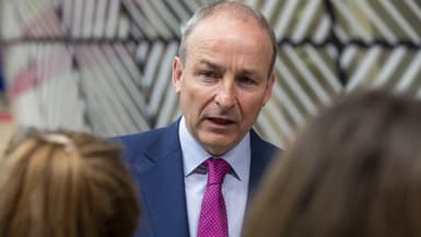 Le Premier ministre irlandais Micheál Martin, à Bruxelles, le 24 juin 2022.