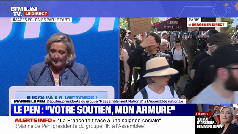 Marine Le Pen se dit 