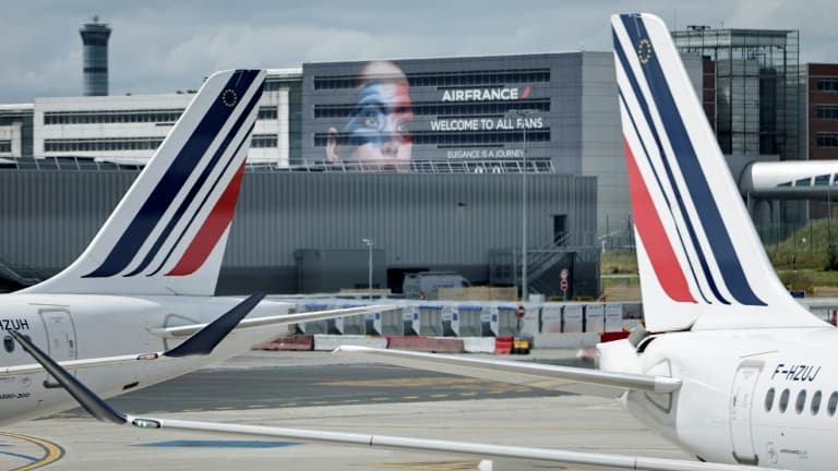 Le siège d'Air France à l'aéroport de Roissy, au nord de Paris, le 23 juillet 2024