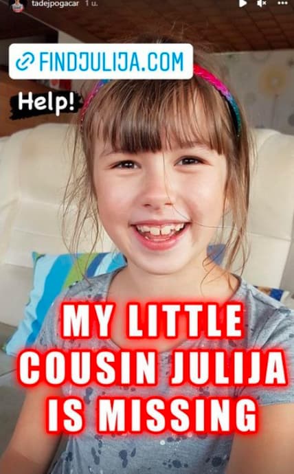 La carta de Tadej Pojjakar advierte a sus seguidores del destino de su joven prima Julija La carta de Tadej Pojjakar advierte a sus seguidores del destino de su joven prima Julija