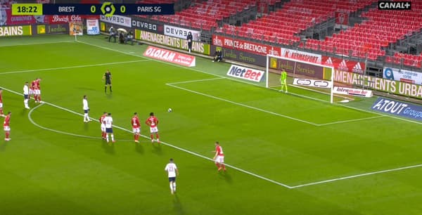 Le penalty de Neymar à Brest