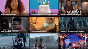 Giphy met à disposition tout un catalogue d'images animées.