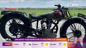 Une moto volée retrouvée 24 ans après sur Leboncoin 