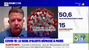 Covid-19: le seuil d'alerte dépassé à Paris, "une grande inquiétude", selon le chef du service des urgences à l’hôpital Bichat