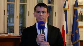 Le ministre de l'Intérieur Manuel Valls vendredi 10 janvier sur BFMTV
