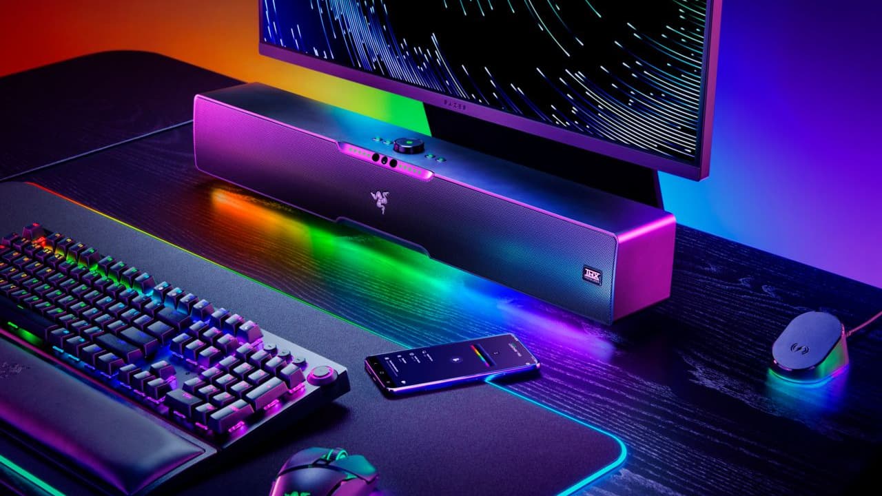 La barre de son Razer change de couleur La barre de son Razer change de couleur