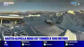 Hautes-Alpes: la neige est tombée à 1500 mètres