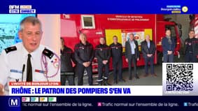 Rhône: le patron des pompiers Serge Delaigue part à la retraite