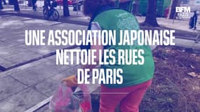 Une association japonaise ramasse les déchets à Paris