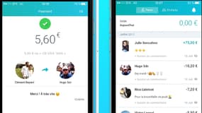 L'application permet d'effectuer un paiement immédiat à toute personne qui l'utilise aussi