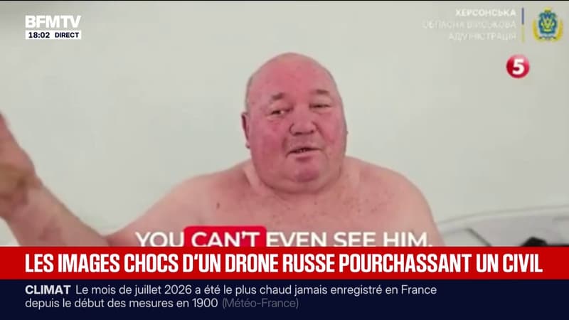 "Je me suis mis à courir": la victime de la poursuite par un drone russe en Ukraine a témoigné