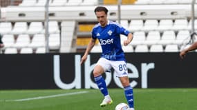 Maxence Caqueret lors du match Côme-Genoa (1-0, Serie A), le 27 avril 2025