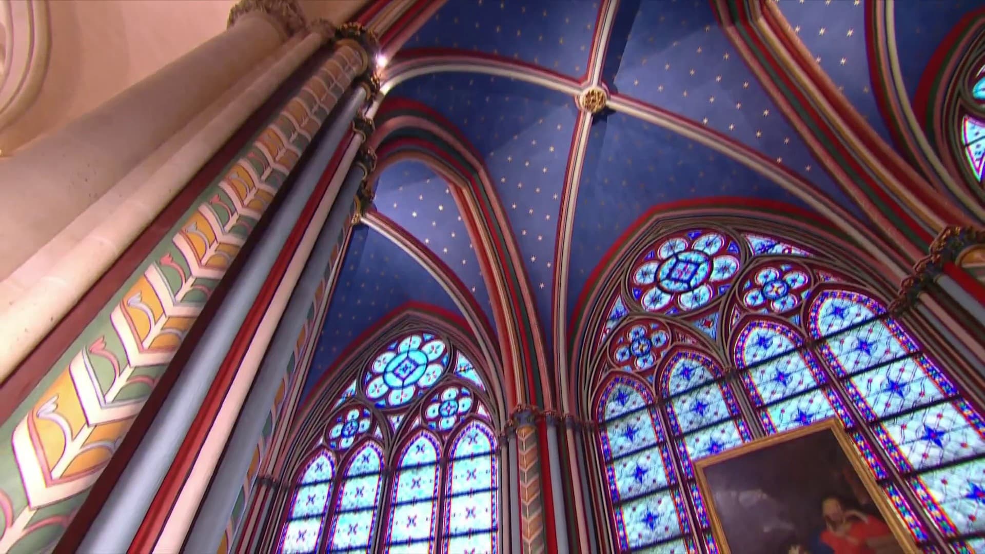 Une peinture dans la chapelle Saint-Marcel, dans la cathédrale Notre-Dame de Paris, le 29 novembre 2025. Une peinture dans la chapelle Saint-Marcel, dans la cathédrale Notre-Dame de Paris, le 29 novembre 2025.
