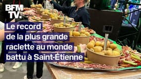 Avec 620 kg de fromage, le record de la plus grande raclette du monde a été battu à Saint-Étienne 