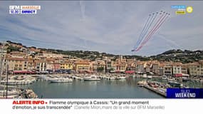 Les images du passage de la Patrouille de France dans le ciel de Cassis