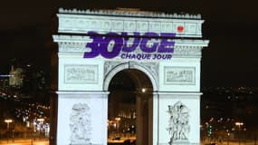 L'Arc de Triomphe illuminé ce lundi 1er janvier.