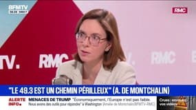 Budget 2026: "Le 49.3 est un chemin assez périlleux", estime Amélie de Montchalin, ministre des Comptes publics