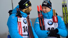 Martin Fourcade et Emilien Jacquelin 