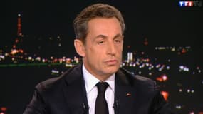 Nicolas Sarkozy était l'invité du 20h de TF1, le 30 novembre 2014.