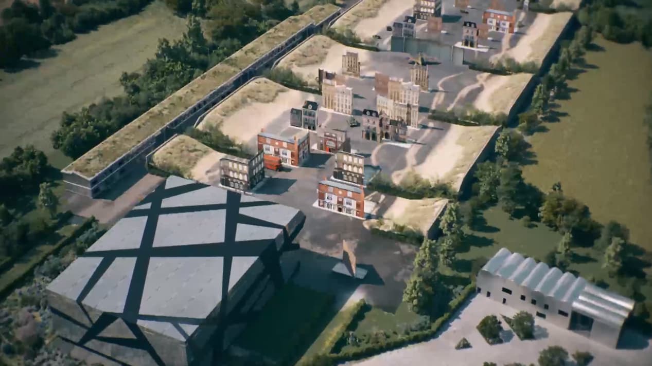 "Normandy Memory" est un théâtre de 1000 places en mouvement, avançant sur plus de 400 mètres, pour faire revivre aux spectateurs le Débarquement. "Normandy Memory" est un théâtre de 1000 places en mouvement, avançant sur plus de 400 mètres, pour faire revivre aux spectateurs le Débarquement.