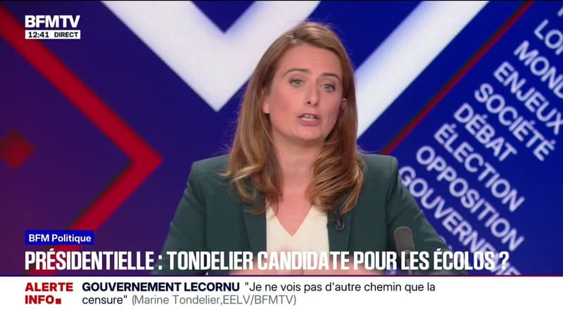 Présidentielle 2027: Pour faire cette campagne, on aura besoin de la mobilisation de tout le peuple de gauche, indique Marine Tondelier (Écologistes)