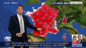 C'est la journée la plus chaude de la semaine avec des températures jusqu'à 35 C°