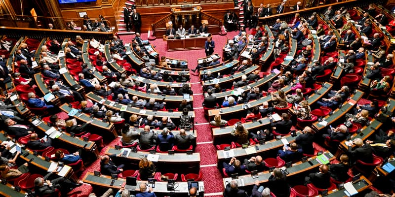 Les sénateurs dans l'hémicycle au palais du Luxembourg, ce jeudi 6 novembre 2025.